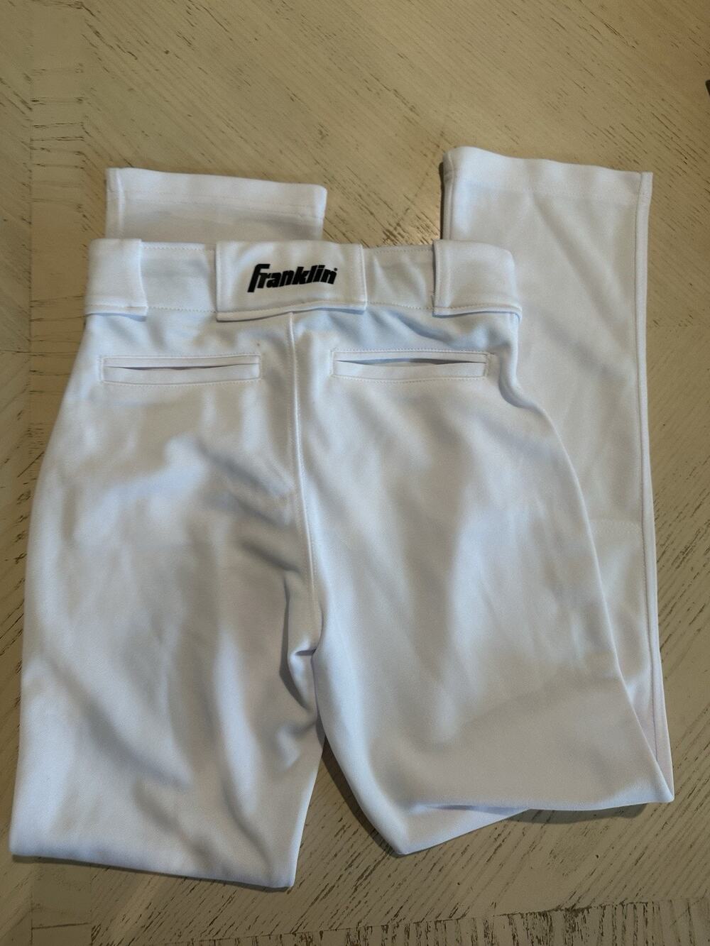 Franklin Sports - Youth Large - Baseball + Softball Pants - Relaxed Fit - White